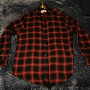 Oro Los Angeles - The Red Leon Plaid shirt - XL